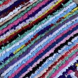 Colorful Boucherouite Moroccan rug - 100 x 183 cm