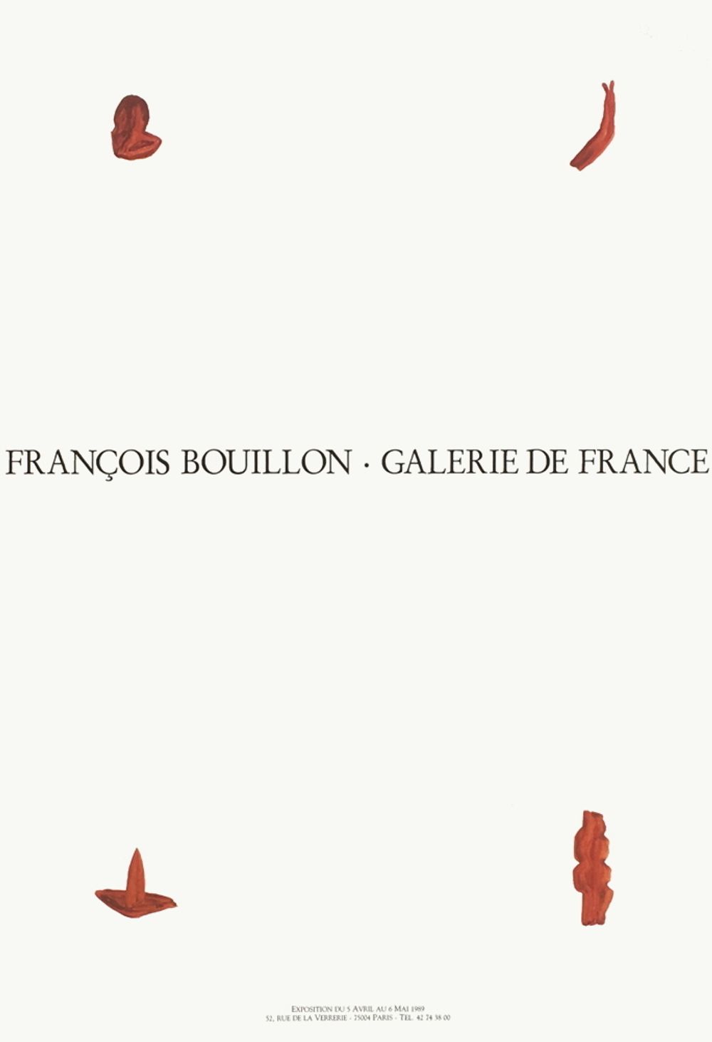 Poster François Bouillon 1989