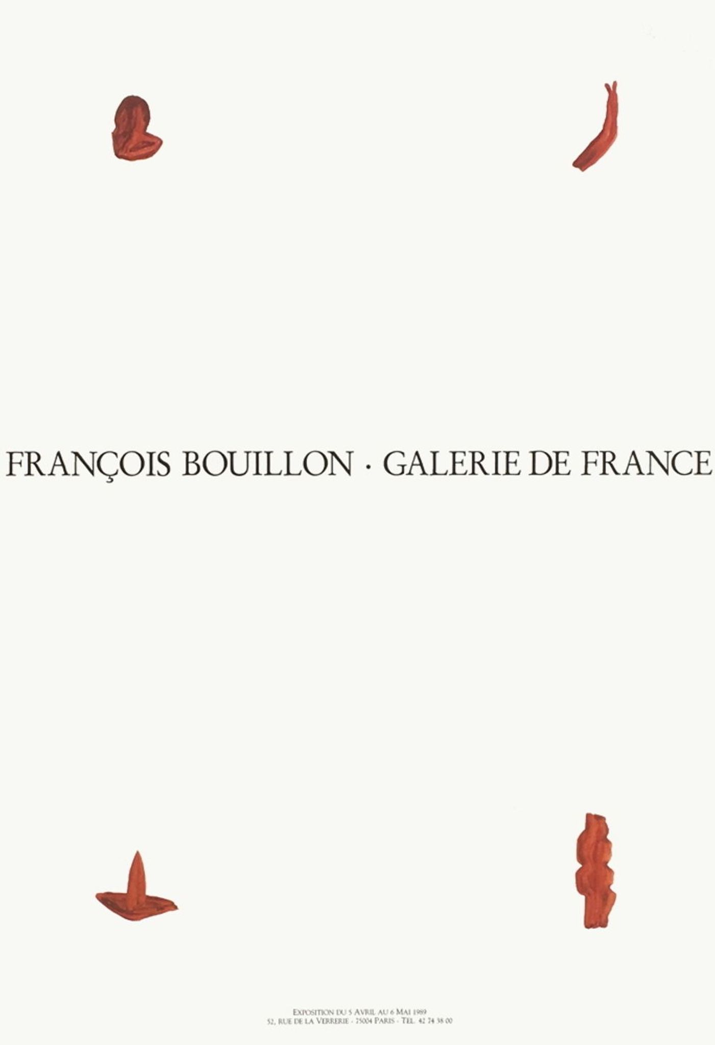 Poster François Bouillon 1989