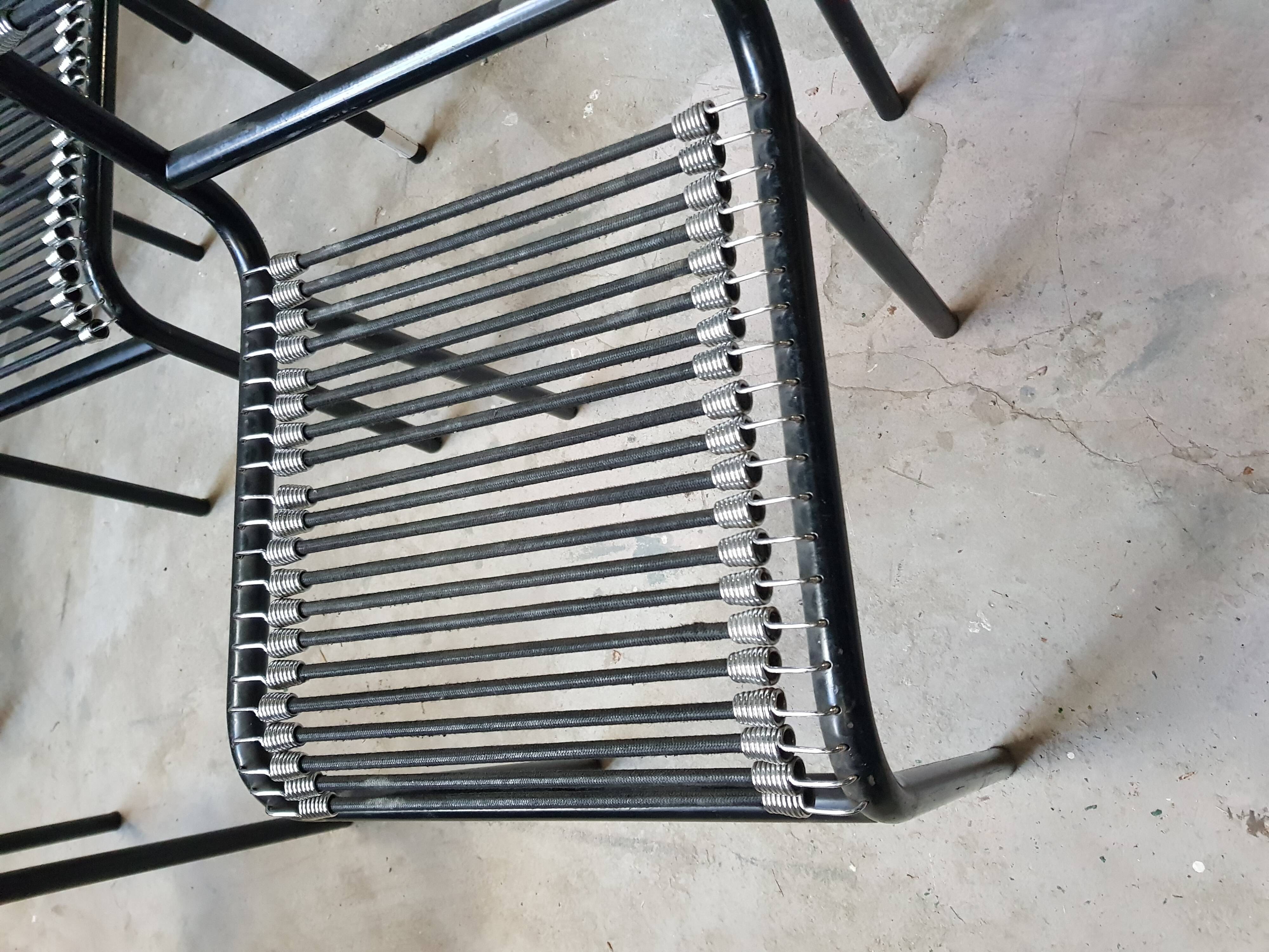 Pair of René Herbst sandow chairs