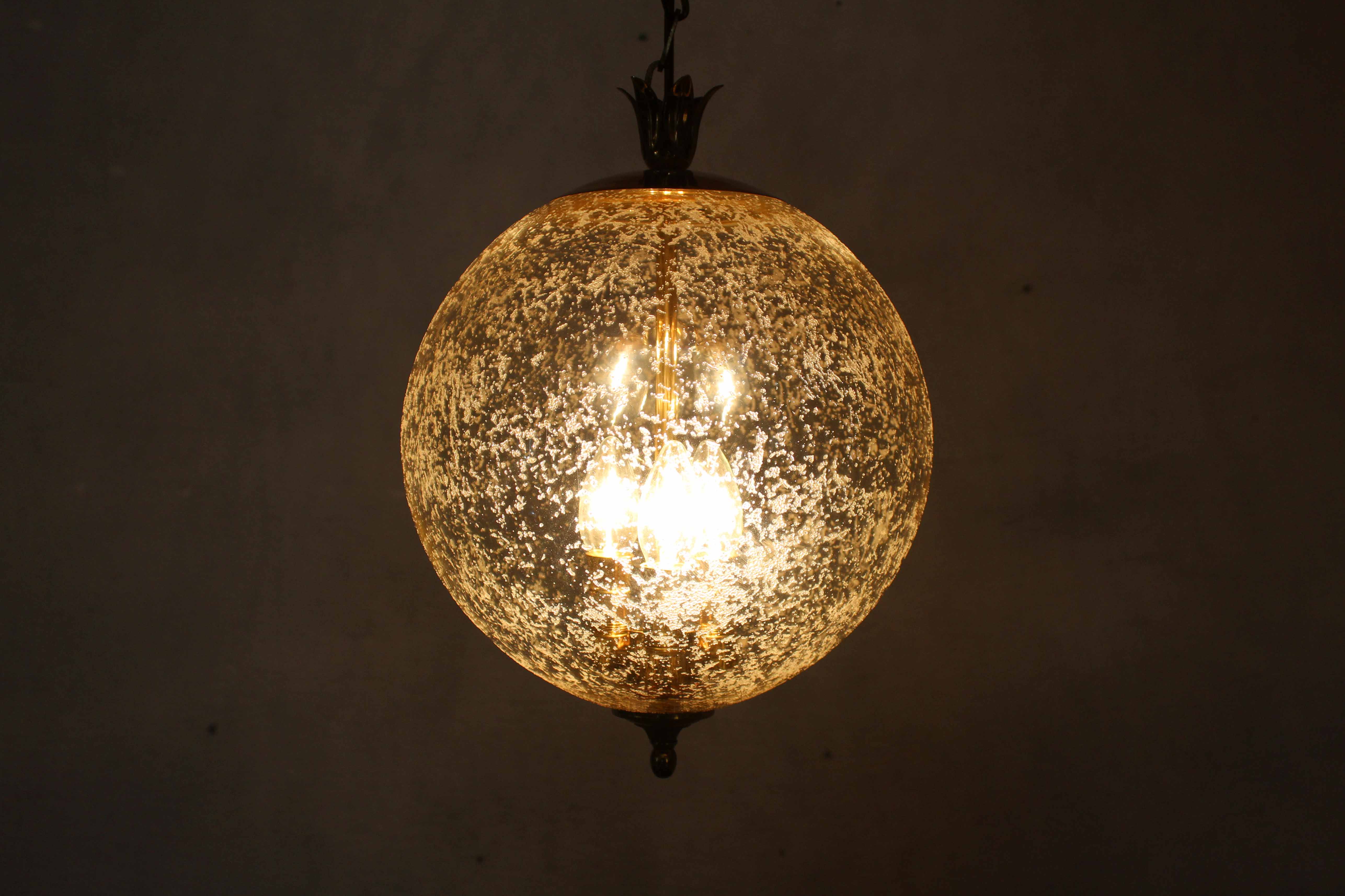 Limburg pendant lamp in glass and brass