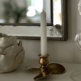 Propeller candle holder in solid brass