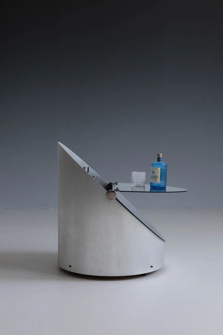 Bar cart by Claudio Salocchi for Luigi Sormani, Italy, 1970s