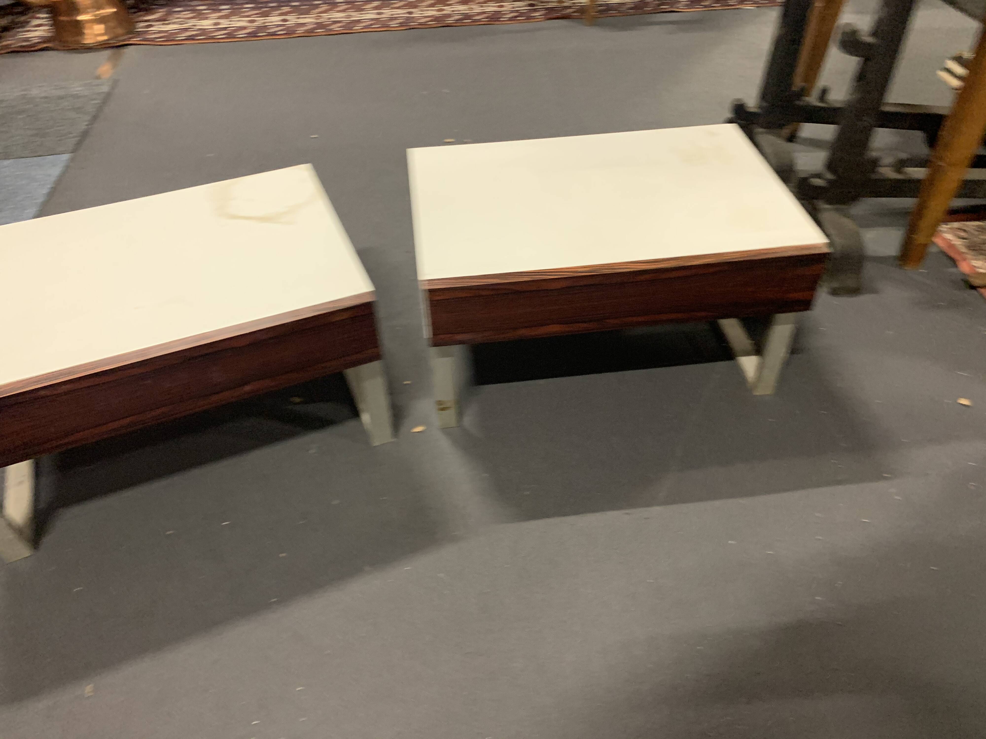Pair of vintage bedside tables