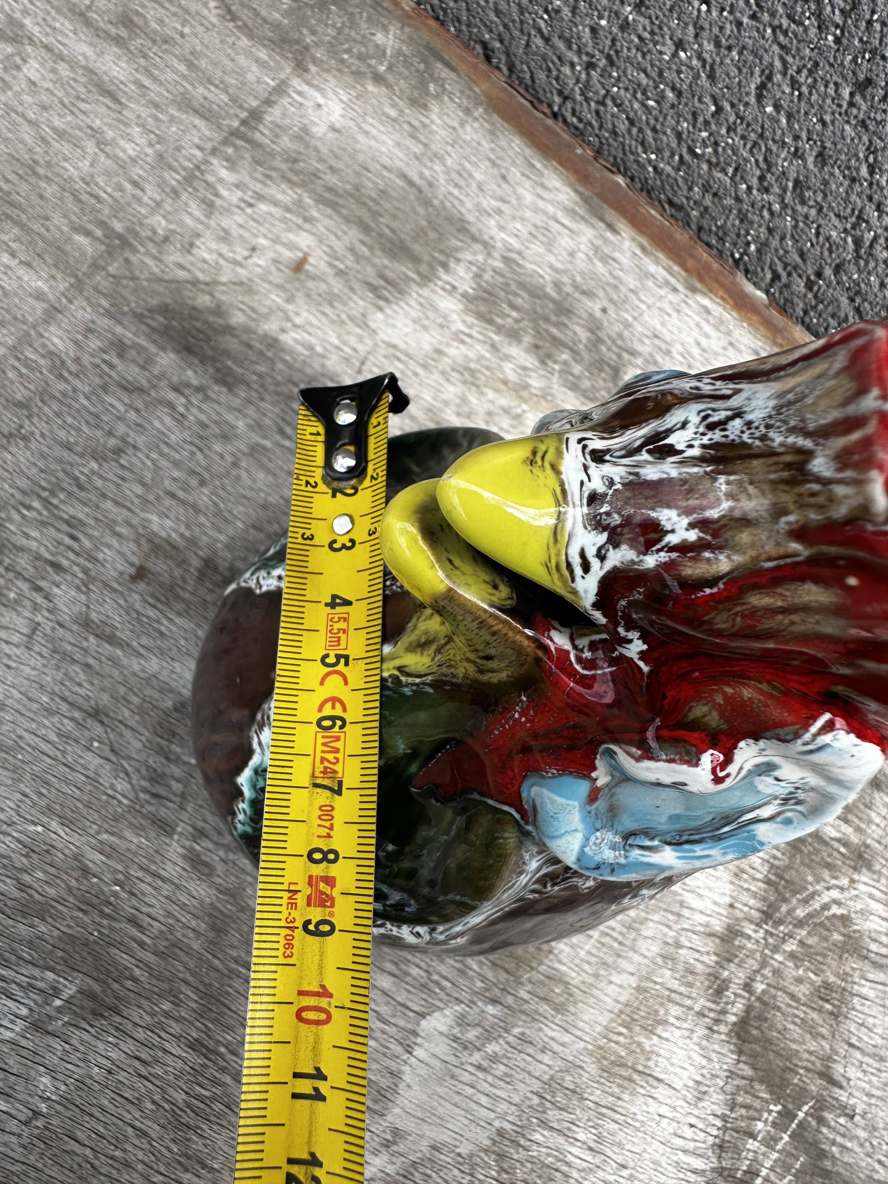 Vallauris Ceramic Rooster Pitcher - 1970s - H 20 cm