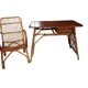 Vintage rattan desk and chair