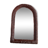 Old wicker mirror