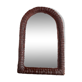 Miroir osier ancien