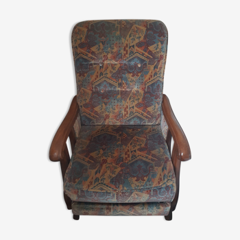 Relaxation chair in fabric / velvet