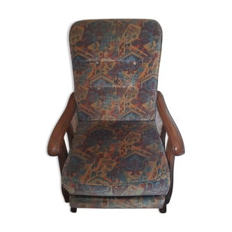 Relaxation chair in fabric / velvet