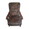 Fauteuil de relaxation en tissu velours