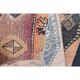 Colourful long Turkish decorative rug from the 1940s, 83x205 cm.
