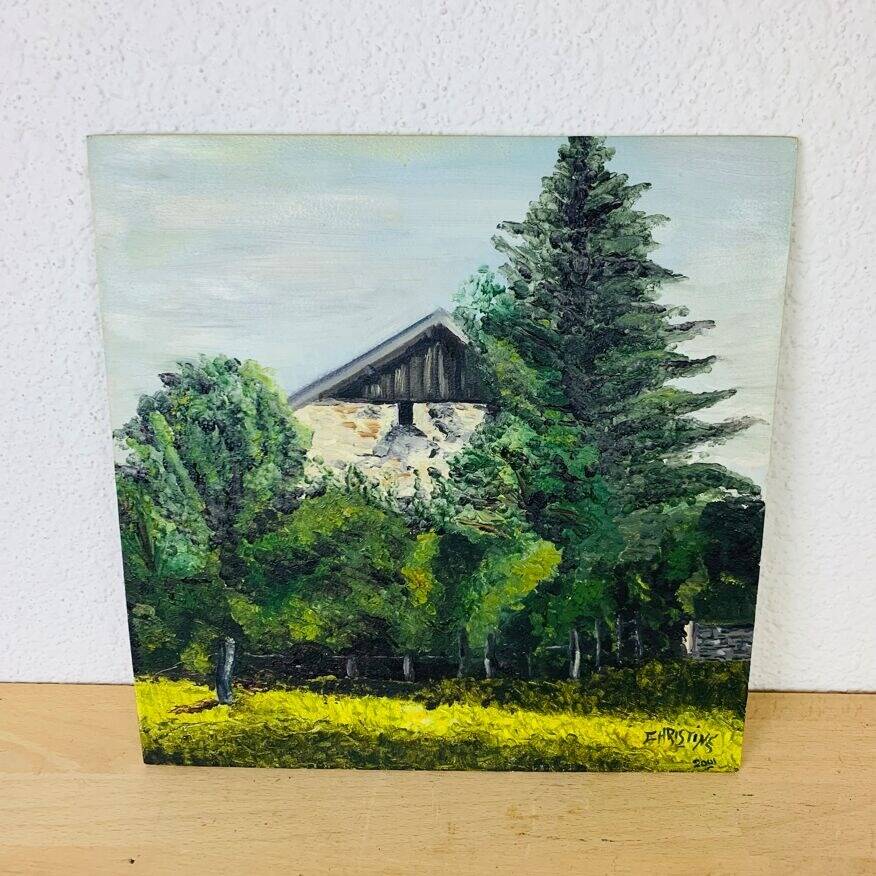 Farm landscape painting