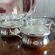 6-cup tea set and silver tray