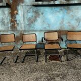 Set of 4 Cesca chairs by Marcel Breuer