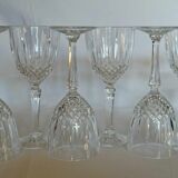 Lot 6 crystal glasses of Arques collection "Constance"