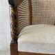 Antique chair with caning