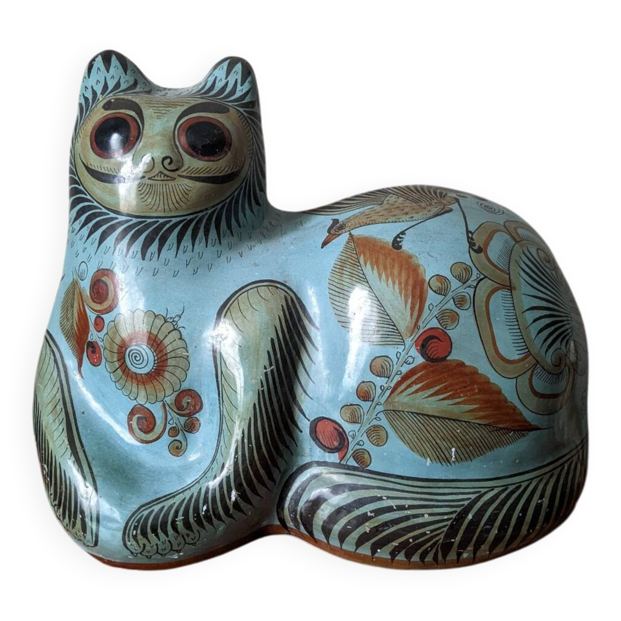 Handcrafted ceramic chat Mexico