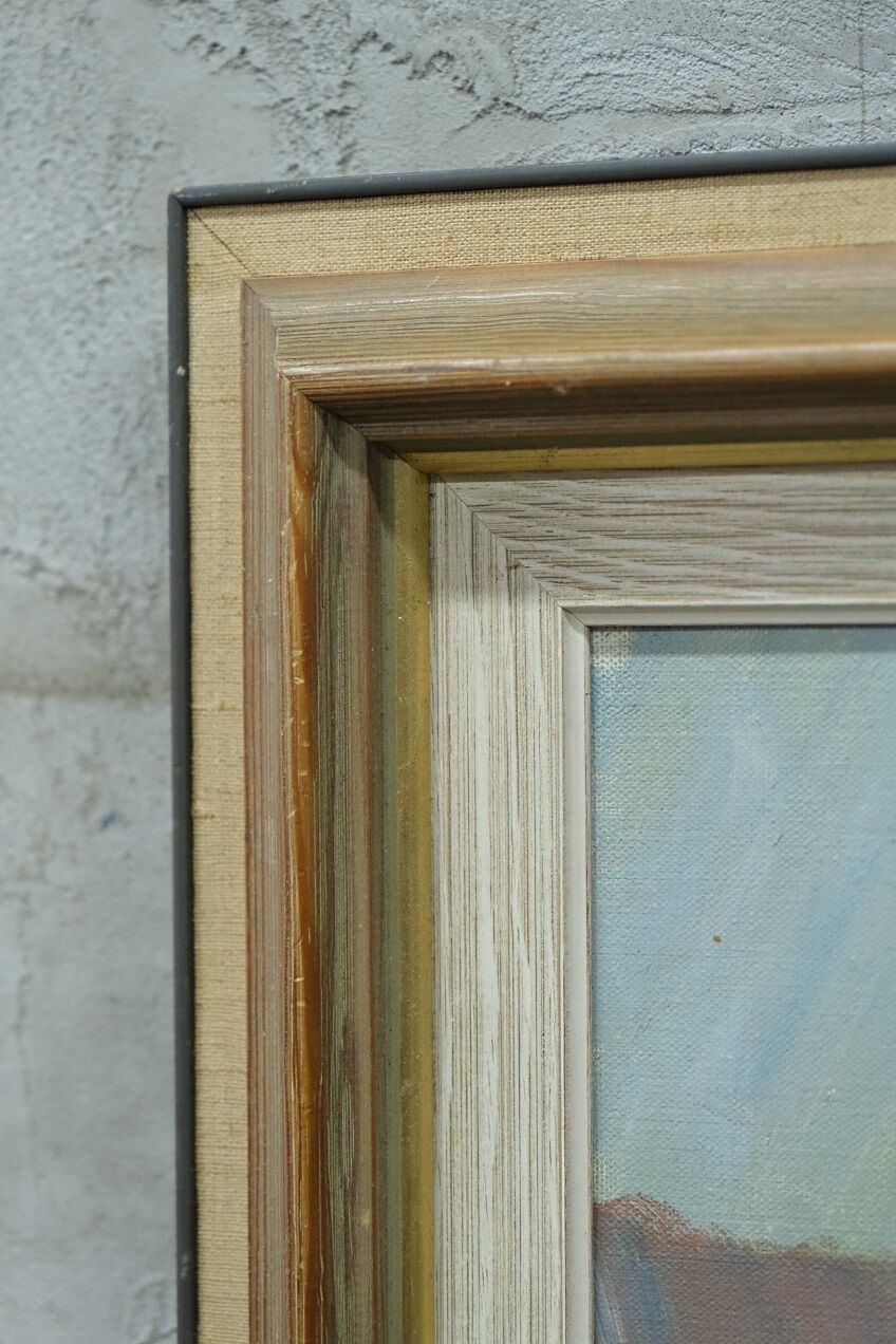 Tage Nilsson ( 1926-1997), Swedish Modern Painting, Oil on Canvas, 1960s, Framed