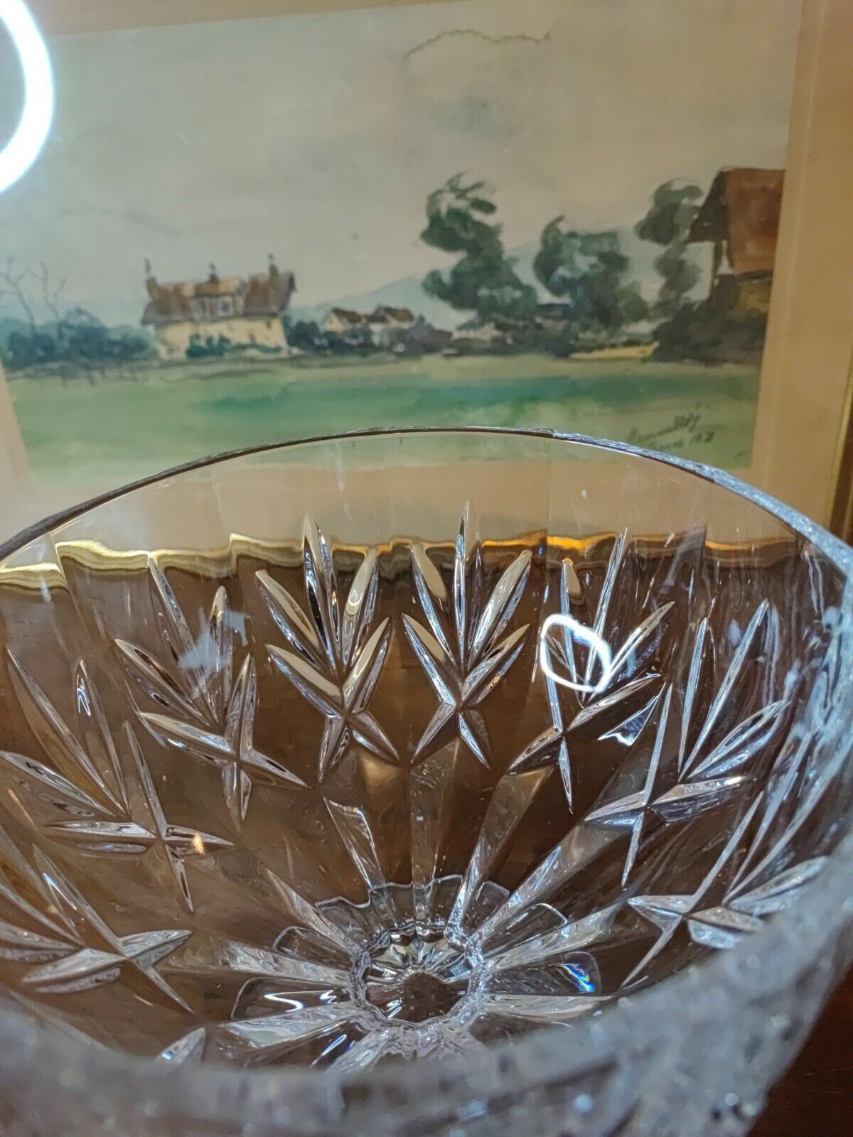 Coupe en cristal sur pied douche