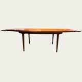 Scandinavian extendable dining table in Teak 1960