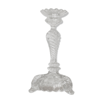 Old glass-made candlestick