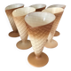 Lot de 6 coupes à glaces vintage