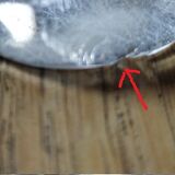 Lampe de bureau chevet originale Base cristal Globe opaline ancien
