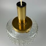 60s 70s VEB hanging lamp ceiling lamp bubble brass glass space age design