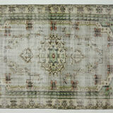 Anatolian handmade vintage rug 280 cm x 170 cm