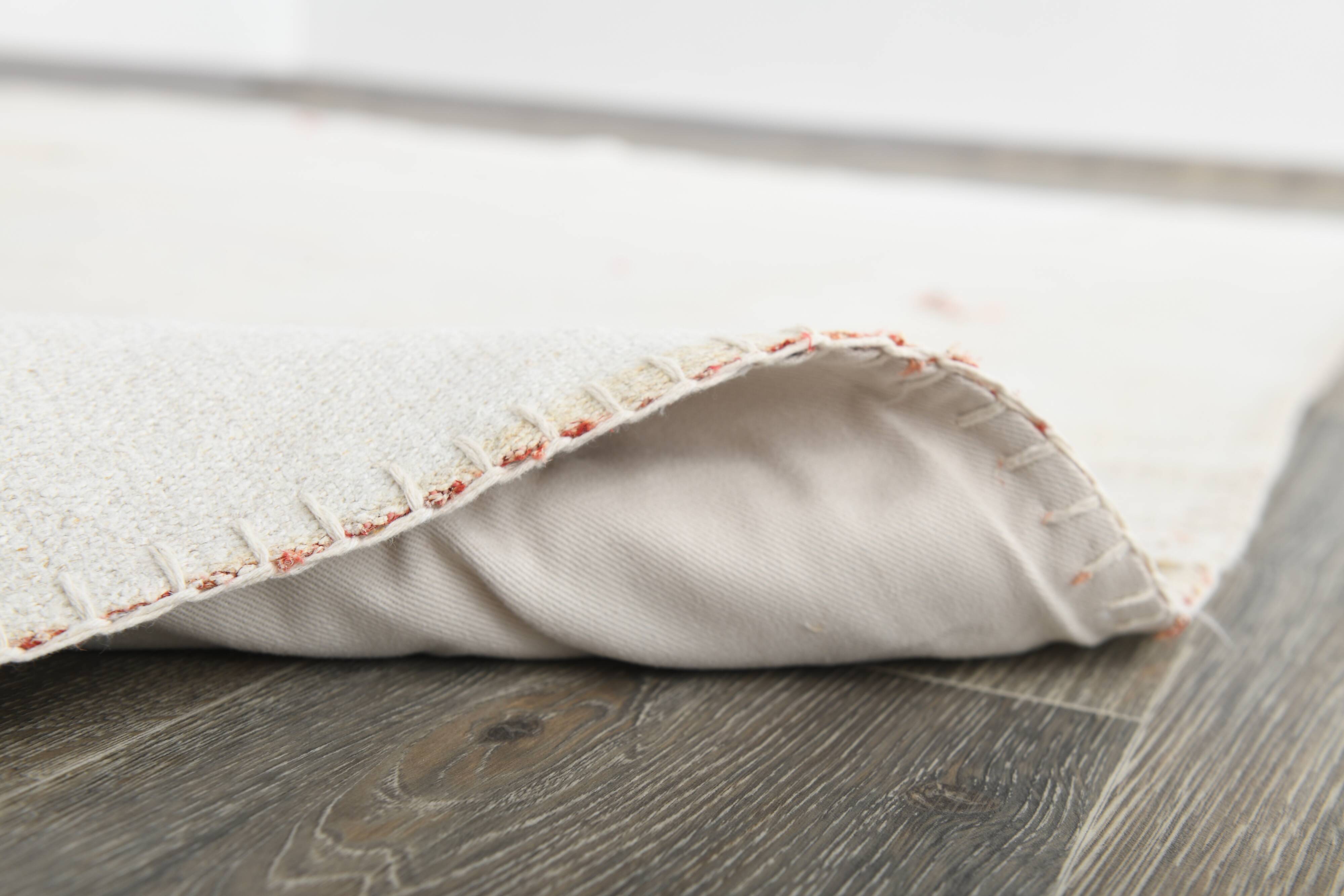 Off-White Oversize Vintage Kilim Rug For Designer, 238x302 Cm