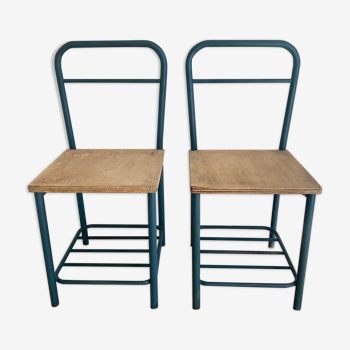 Pair of vintage boarding chairs/bedside tables