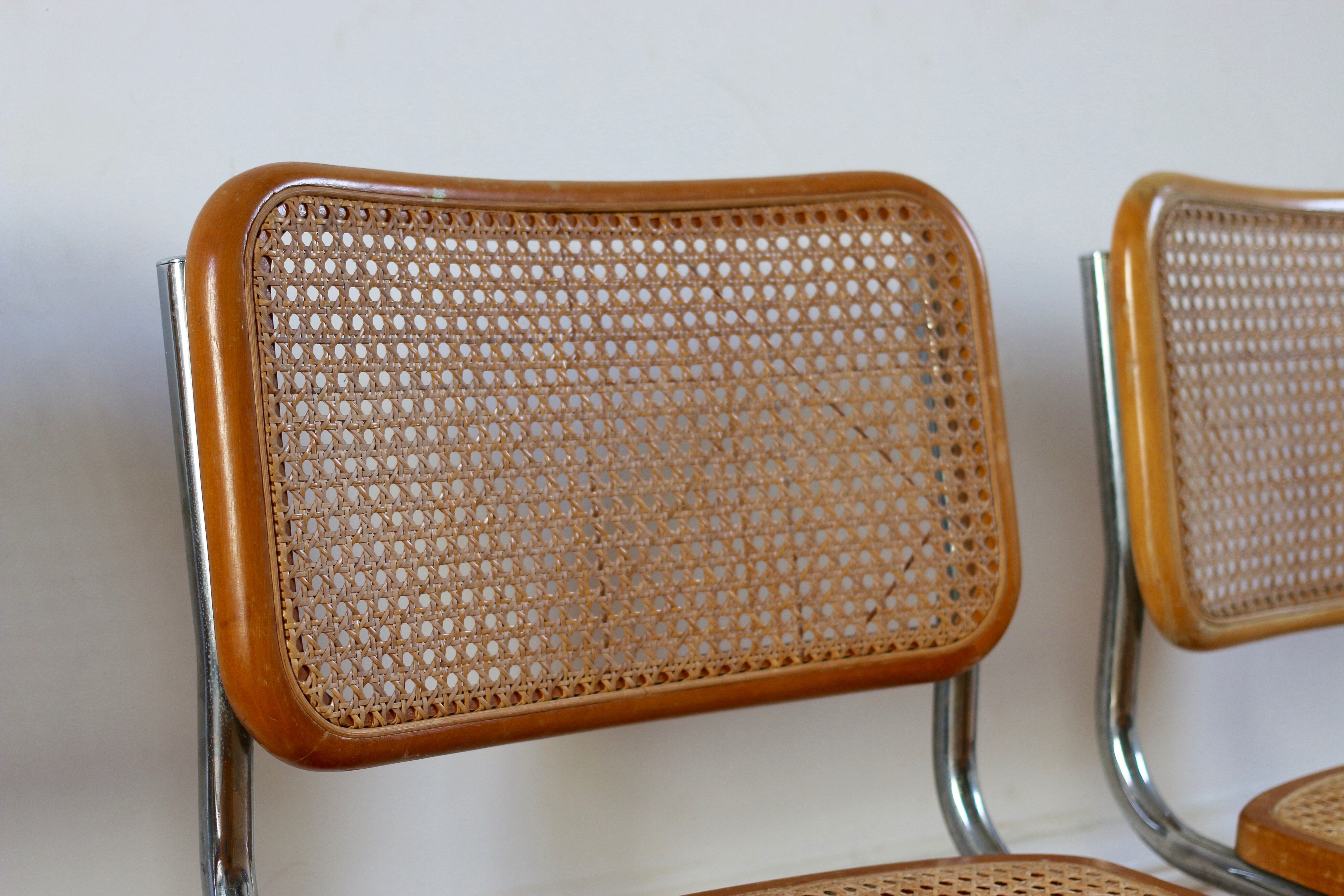 Paire de chaises B32 par Marcel Breuer années 70
