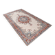 Tapis vintage médaillon, tapis vintage unique en son genre, tapis turc marron rouge