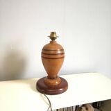 H25 turned wooden lamp base