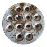 Assiette à escargot vintage Thierry et Chantal Robert Céramistes Poncé sur Loir