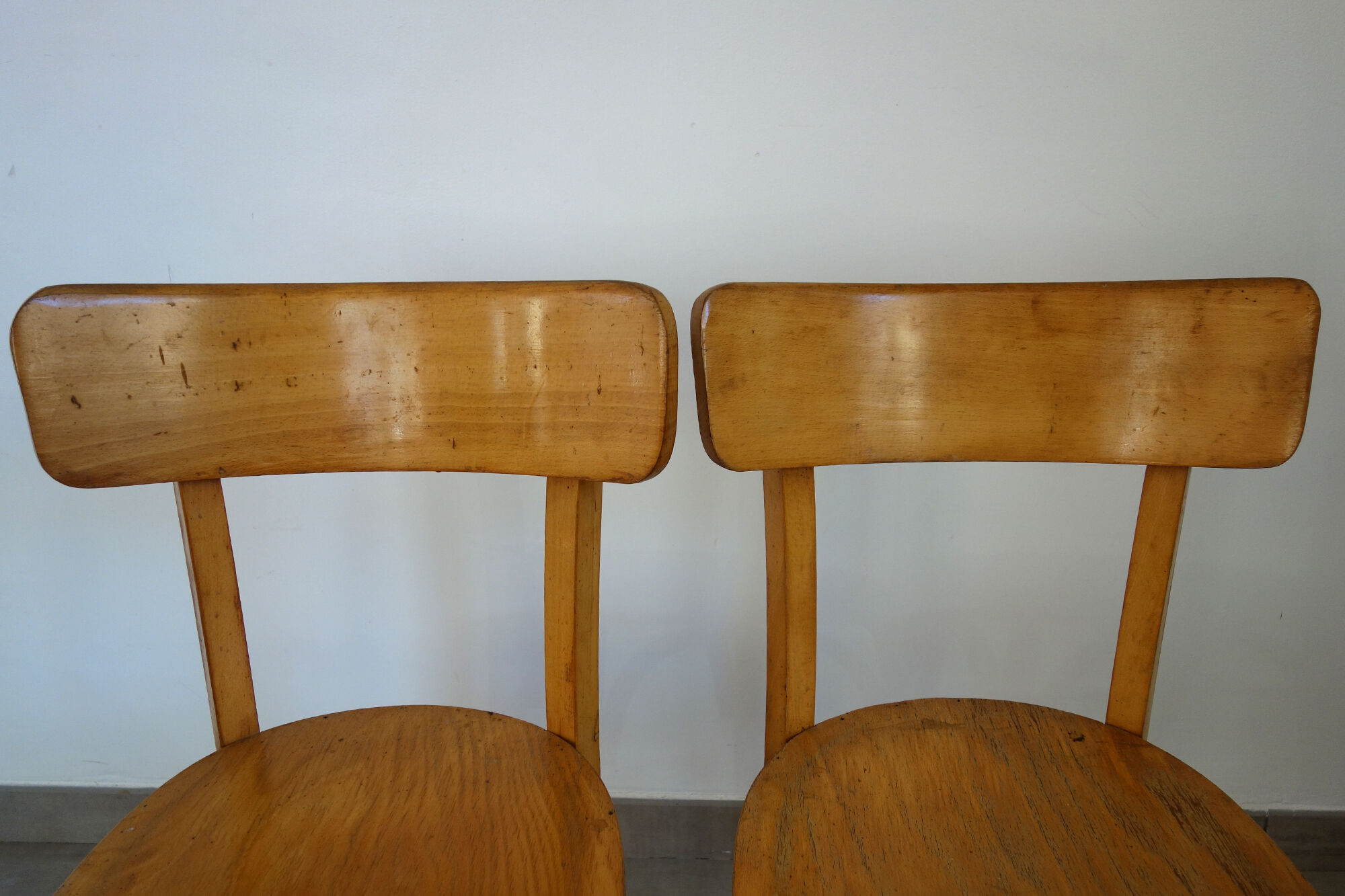 Pair of vintage Luterma bistro chairs