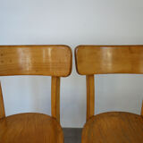 Pair of vintage Luterma bistro chairs