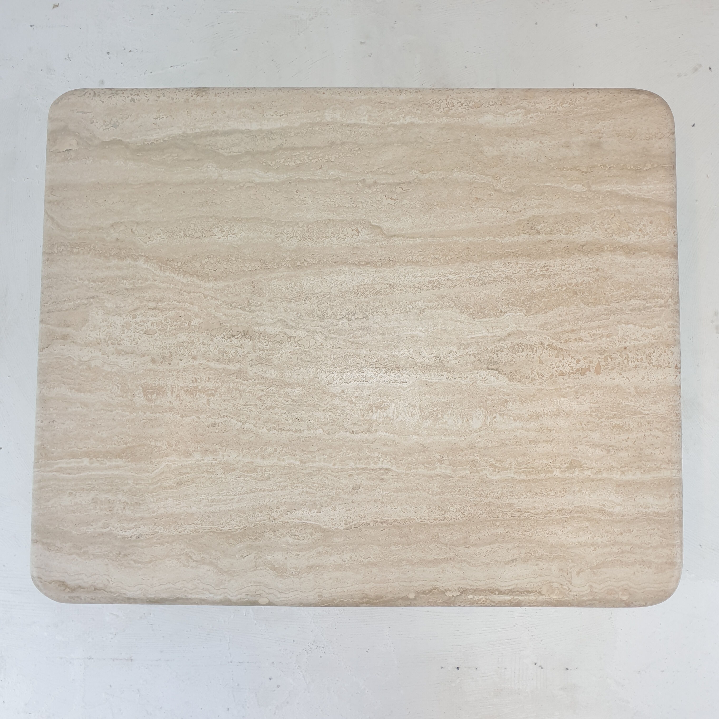 Italian Travertine Coffee Table, 1980s