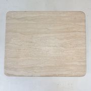 Table basse italienne en travertin, années 1980