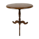 Round pedestal table in fruit wood