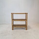 Italian Bamboo and Rattan Credenza, 1970s