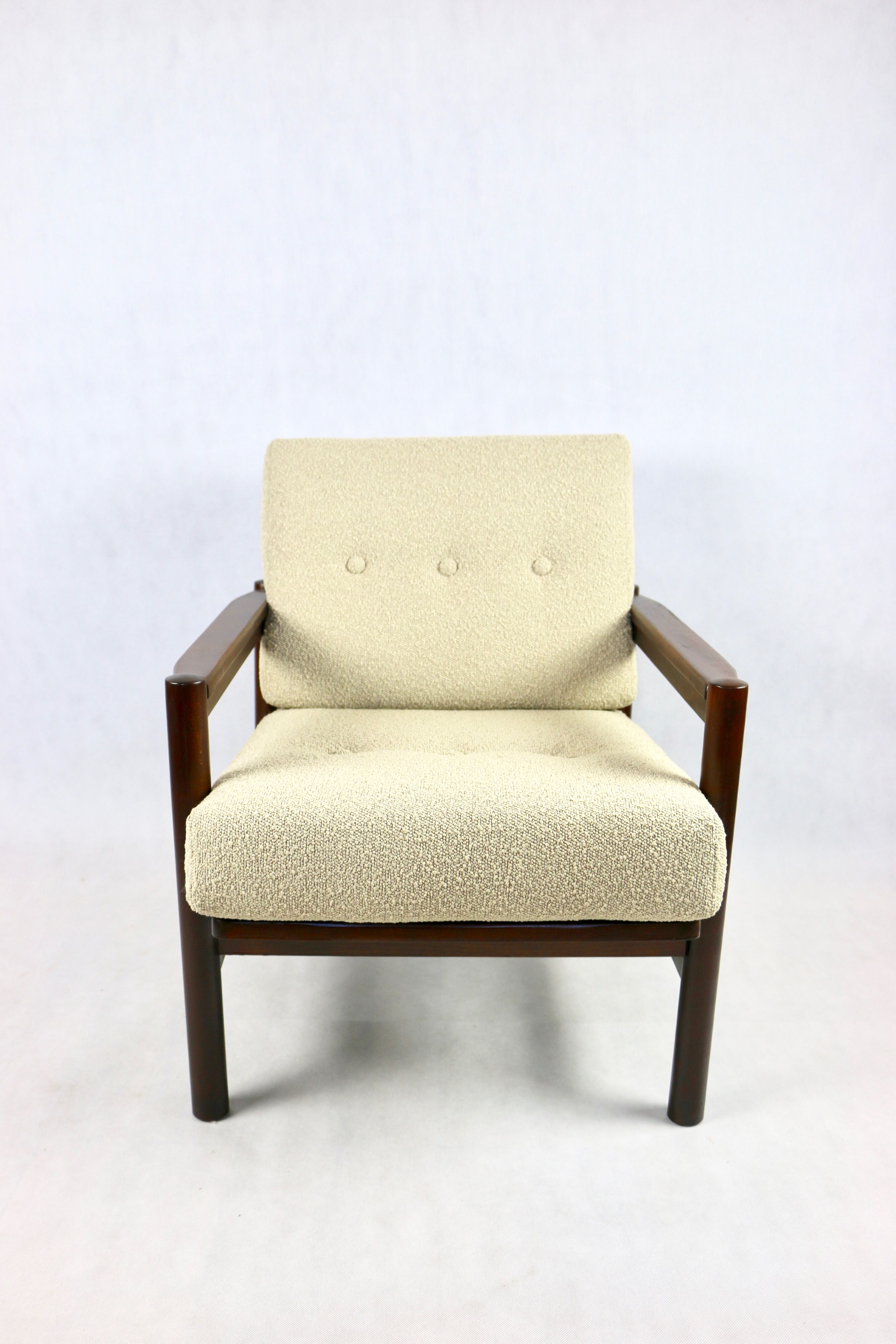 Fauteuil vintage en beige, années 1970