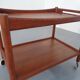 Teak tea cart by Hans J. Wegner for Andreas Tuck, Denmark, 1950s.