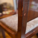 Ensemble de 4 chaises art déco plaquage palissandre