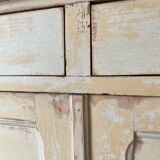 Parisian buffet with white beige patina