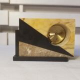 JAZ Quartz Clock Art Deco Marble Style - Table Clock