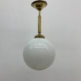 Antique Philips opaline glass hanging lamp, 1950’s