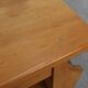Mid-Century Blonde Oak Side Table, France 1980s