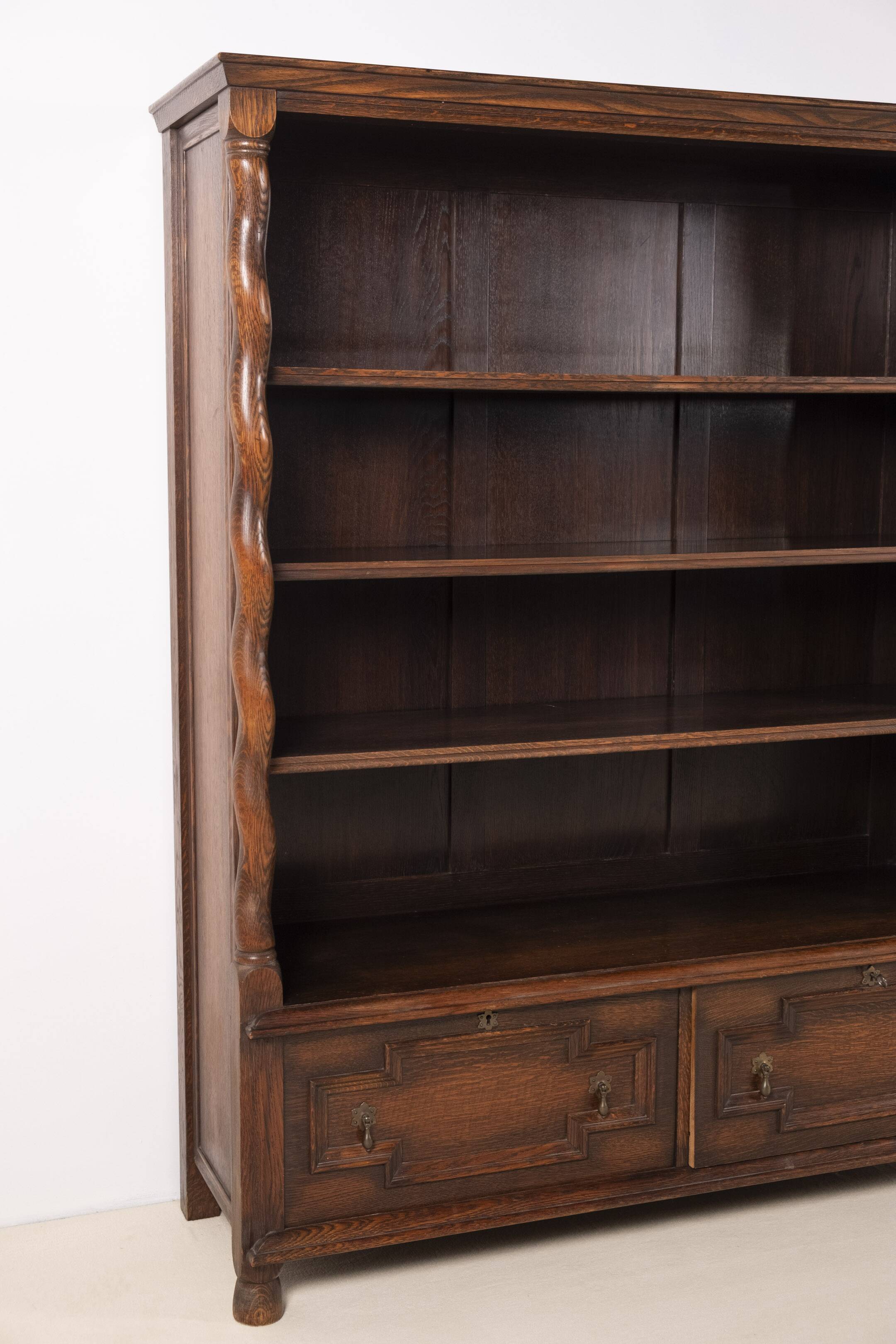 Oak bookcase "Gillberga" by Nordiska Kompaniet, 1924 Sweden
